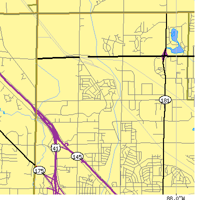 Zip code 53224 close-up map