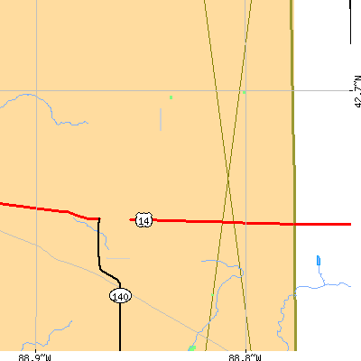 Zip code 53505 close-up map
