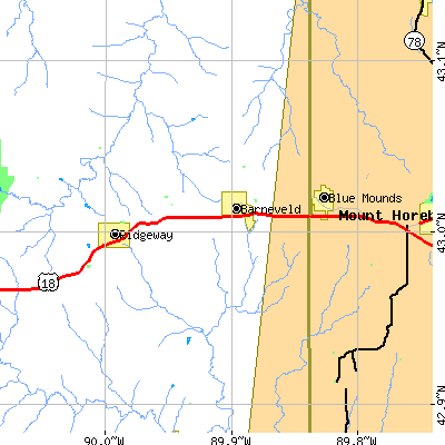 Zip code 53507 close-up map