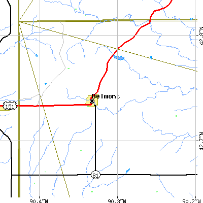 Zip code 53510 close-up map