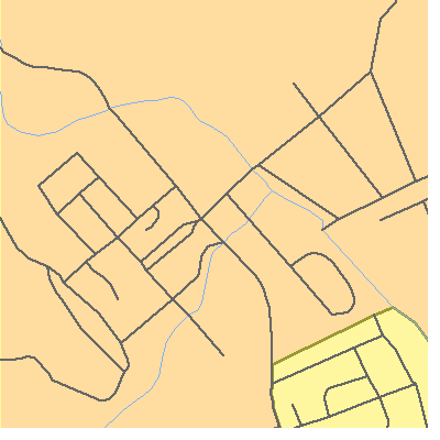 Zip code 95431 close-up map
