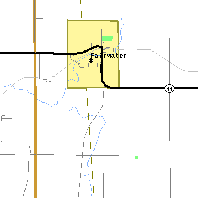 Zip code 53931 close-up map