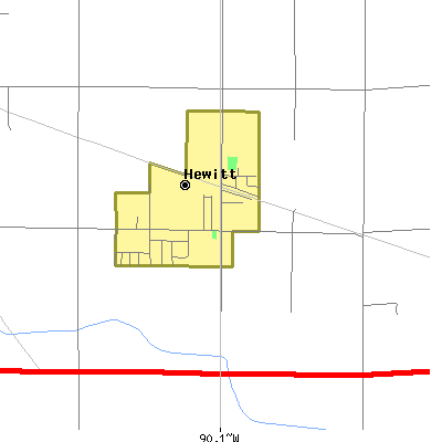 Zip code 54441 close-up map