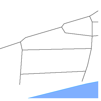 Zip code 54834 close-up map