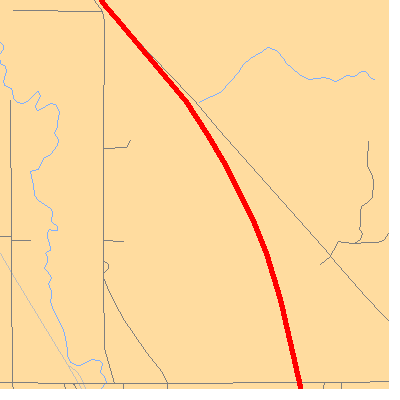 Zip code 54842 close-up map
