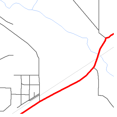 Zip code 82440 close-up map
