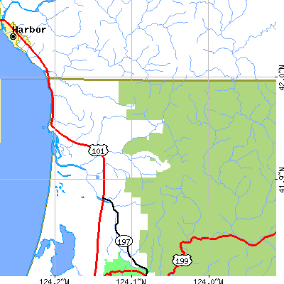 Zip code 95567 close-up map