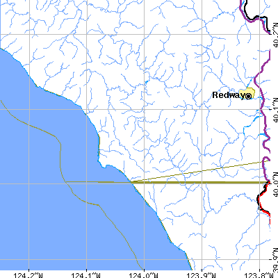 Zip code 95589 close-up map