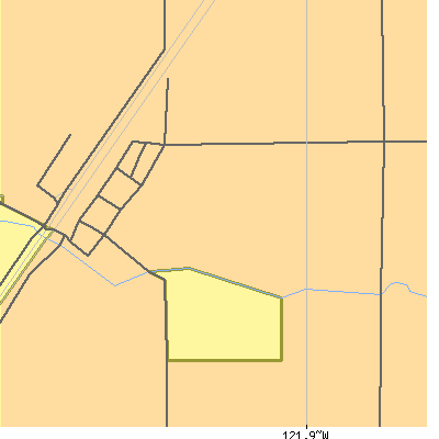 Zip code 95625 close-up map
