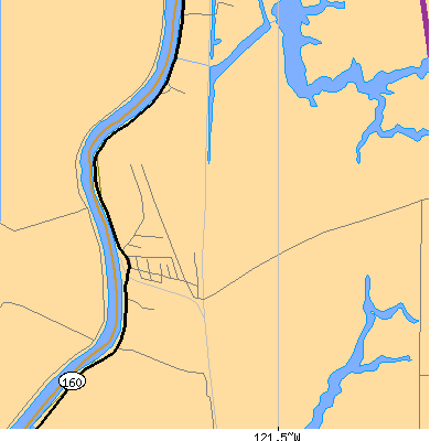Zip code 95639 close-up map