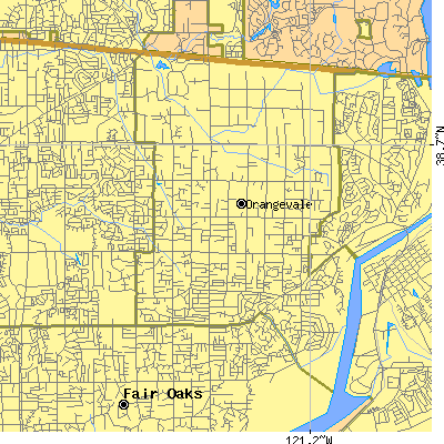Zip code 95662 close-up map