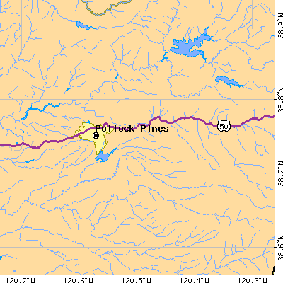 Zip code 95726 close-up map