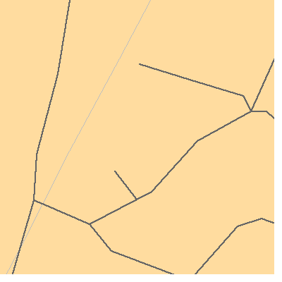 Zip code 95736 close-up map