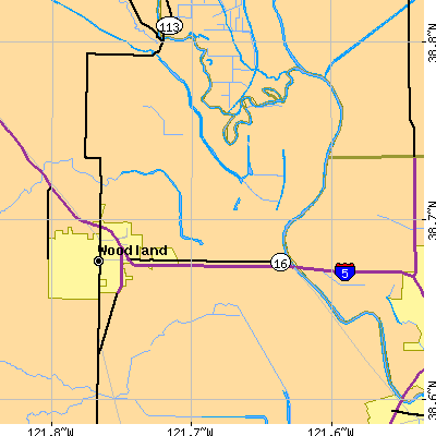 Zip code 95776 close-up map