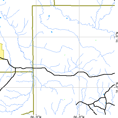 Zip code 36030 close-up map