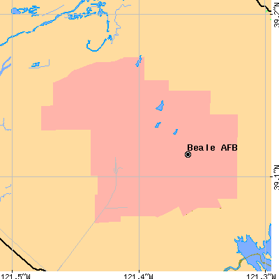 Zip code 95903 close-up map