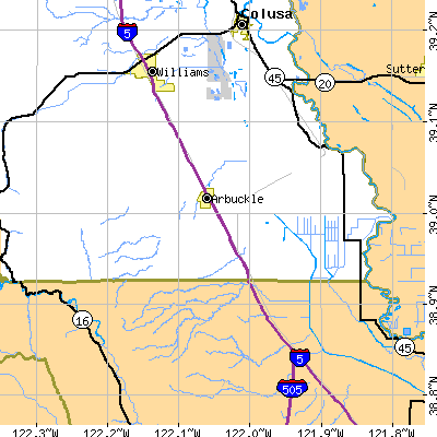 Zip code 95912 close-up map