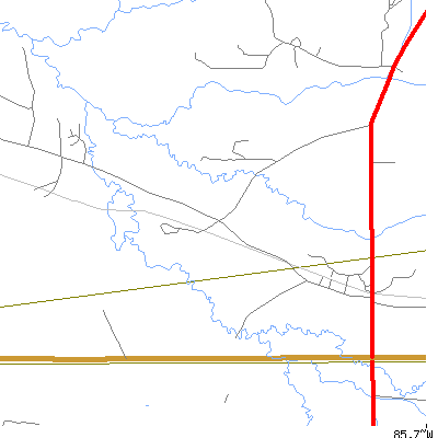 Zip code 36031 close-up map