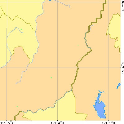 Zip code 95914 close-up map