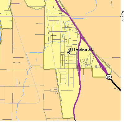 Zip code 95961 close-up map
