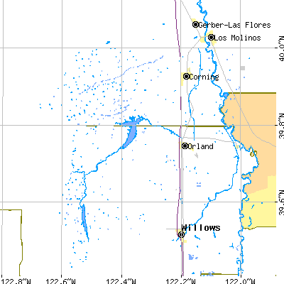 Zip code 95963 close-up map