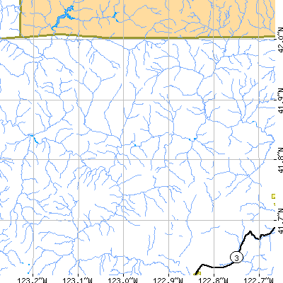 Zip code 96050 close-up map