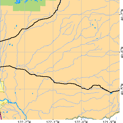 Zip code 96062 close-up map