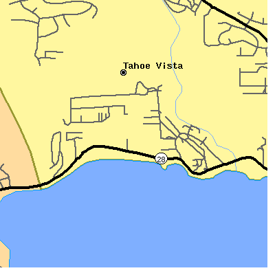 Zip code 96148 close-up map