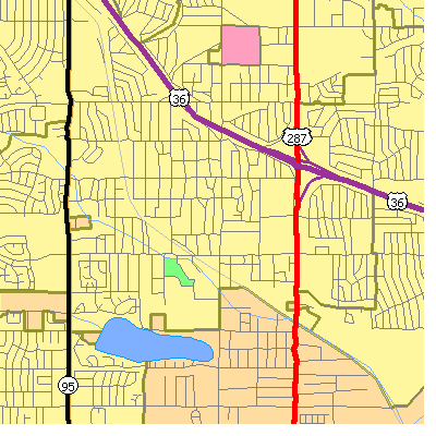 Zip code 80030 close-up map