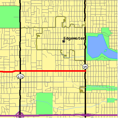 Zip code 80214 close-up map