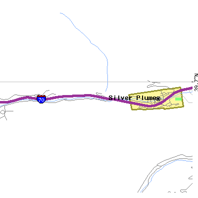 Zip code 80476 close-up map