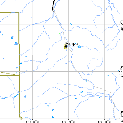 Zip code 80483 close-up map