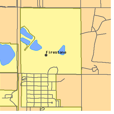 Zip code 80520 close-up map
