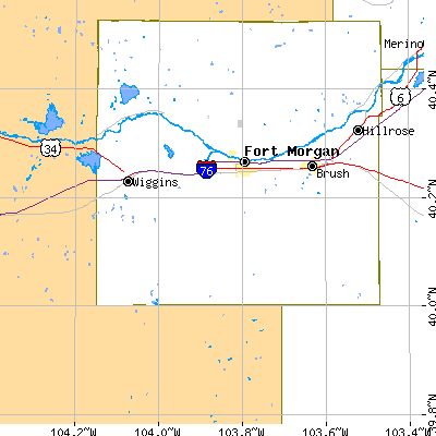 Zip code 80701 close-up map