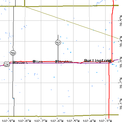 Zip code 80836 close-up map