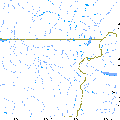 Zip code 81642 close-up map