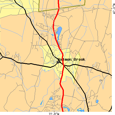 Zip code 06035 close-up map