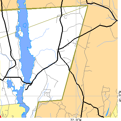 Zip code 06059 close-up map