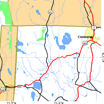 Zip code 06068 close-up map