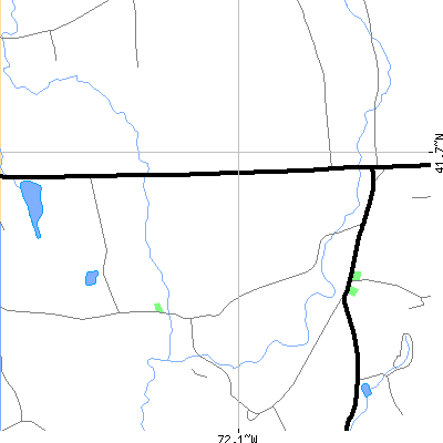 Zip code 06264 close-up map