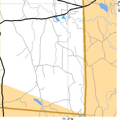 Zip code 06373 close-up map