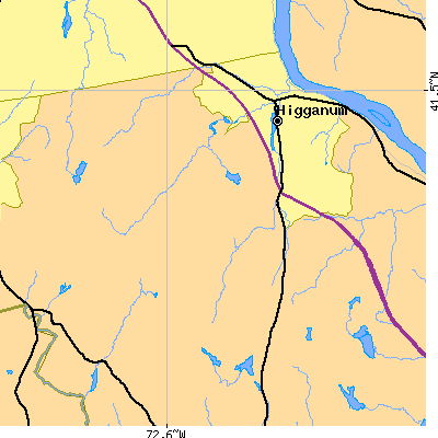 Zip code 06441 close-up map