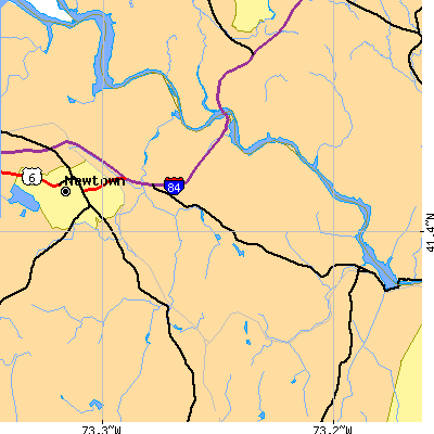 Zip code 06482 close-up map