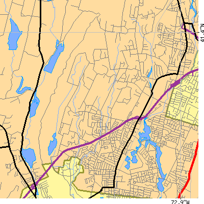 Zip code 06514 close-up map