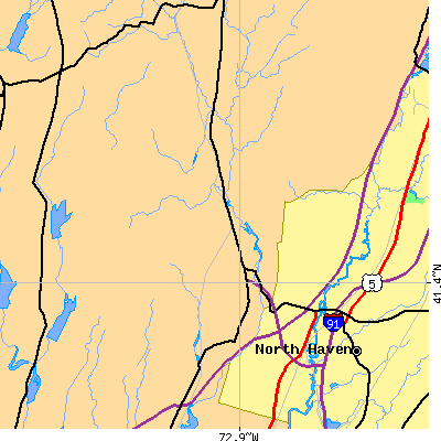 Zip code 06518 close-up map