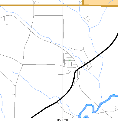 Zip code 36313 close-up map