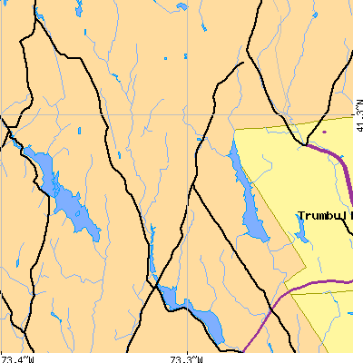 Zip code 06612 close-up map