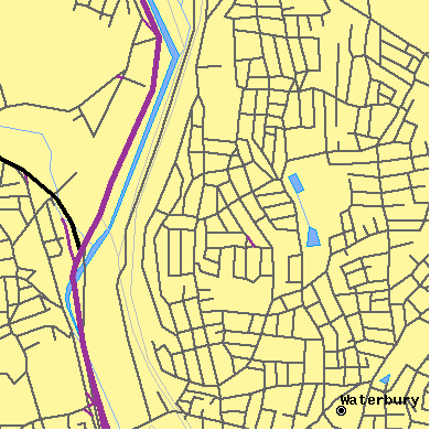 Zip code 06710 close-up map