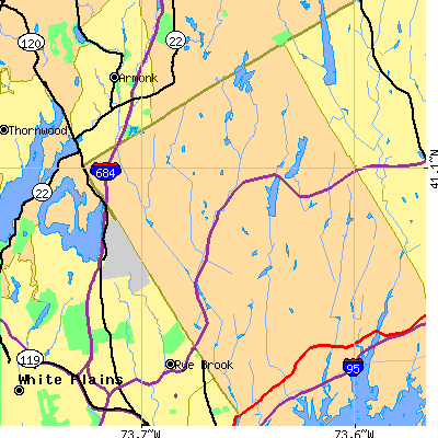 Zip code 06831 close-up map