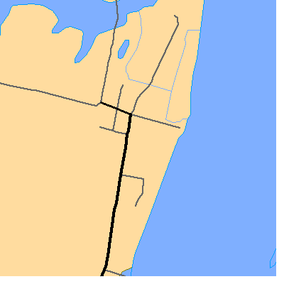 Zip code 19731 close-up map
